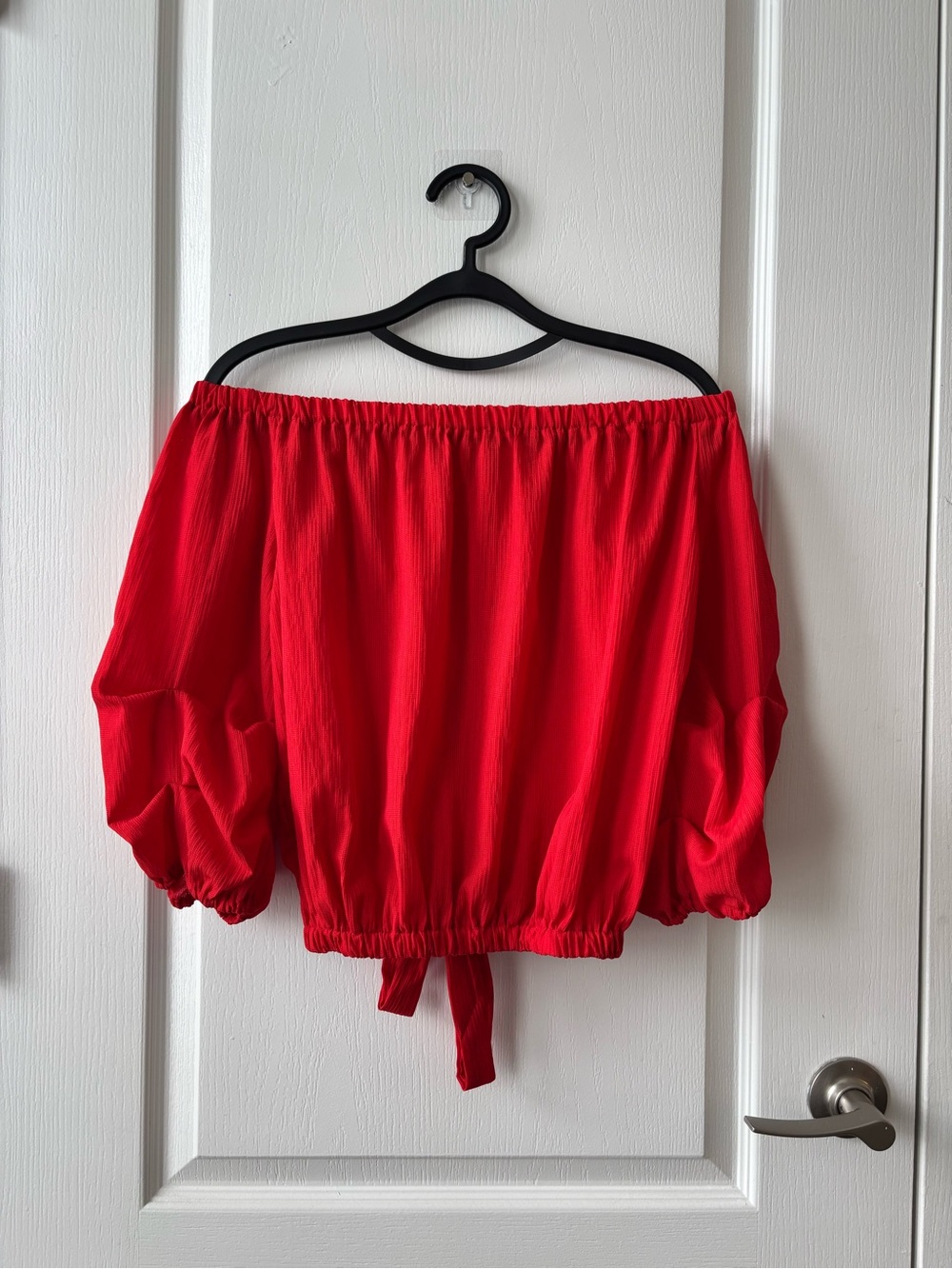 Women’s Off-Shoulder Top - Red